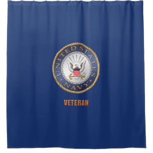 U.S. Cortina de ducha del veterano de la marina de