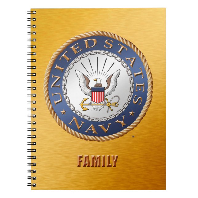 U.S. Cuaderno de la foto del espiral de la familia (Frente)