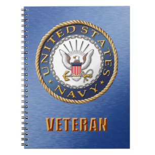 U.S. Cuaderno de la foto del espiral del veterano