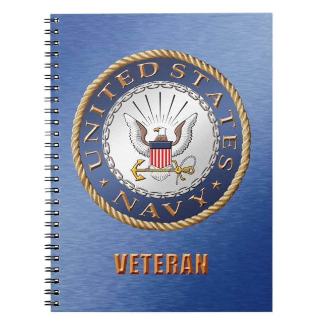 U.S. Cuaderno de la foto del espiral del veterano (Frente)