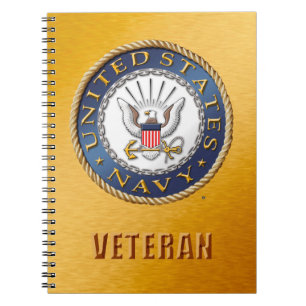 U.S. Cuaderno de la foto del espiral del veterano