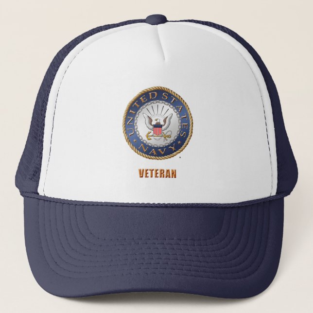 U.S. Gorra del camionero del veterano de la marina (Anverso)