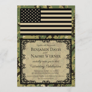 U.S. Invitaciones de la boda de la marina de