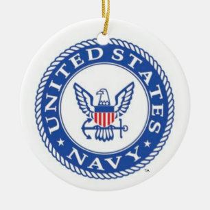 U.S. Ornamento bajo naval del navidad de Navy® San