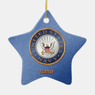 U.S. Ornamento de cerámica de la familia de la
