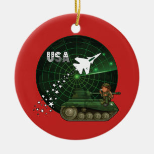 U.S. Ornamento militar del navidad del ejército d