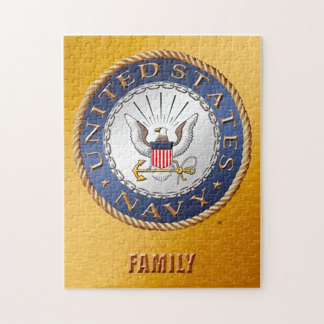 U.S. Rompecabezas de la familia de la marina de (Vertical)