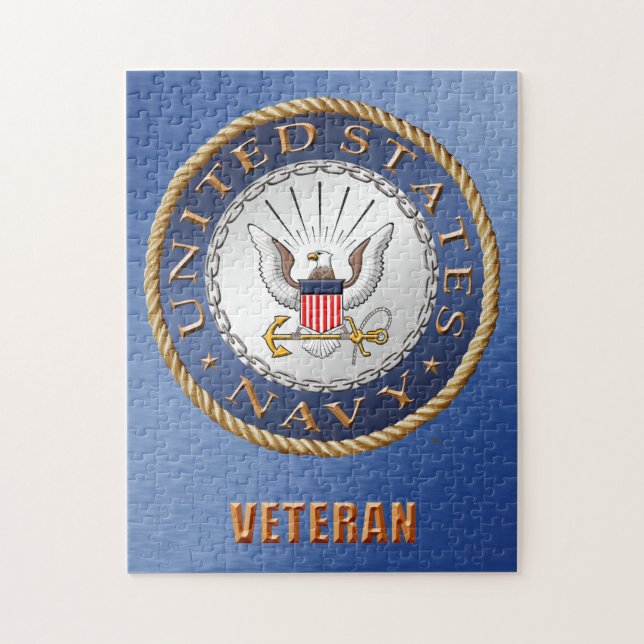 U.S. Rompecabezas del veterano de la marina de (Vertical)