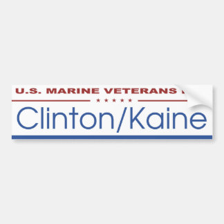 U.S. Veteranos marinos para Clinton/el pegatina de