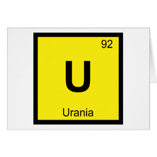 U - Urania Musa Química Símbolo de la Tabla Periód