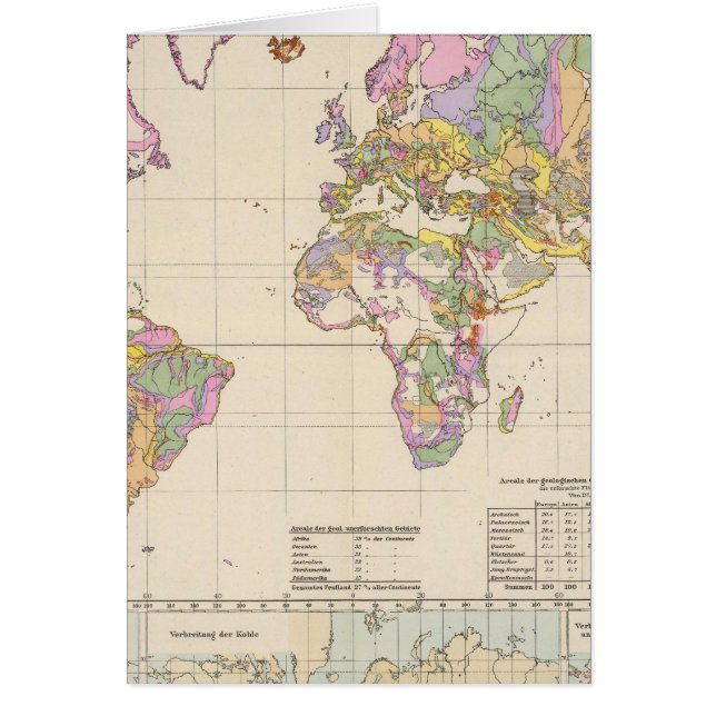 Ubersicht der Erde - Visión General del Mapa de la (Frente)