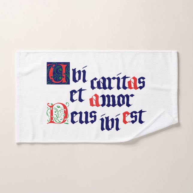 Ubi Caritas (Toalla de mano)