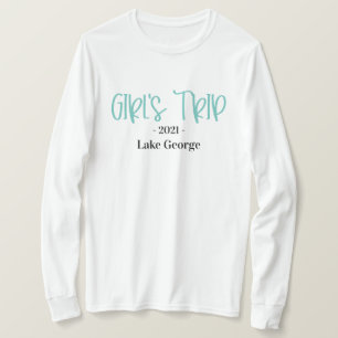 Ubicación del viaje de Chica manuscrito y camiseta