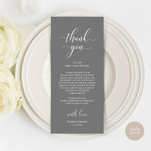 Ubicación Gracias, Elegante Tarjeta Gris Oscuro