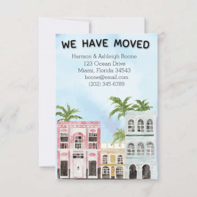Ubicación tropical Invitación móvil (Anverso)