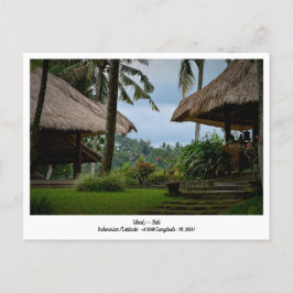 Ubud, Bali Indonesia, tarjeta postal de viaje de v