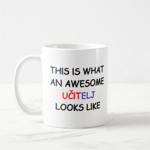 ucitelj, maestro croata, taza de café impresionant