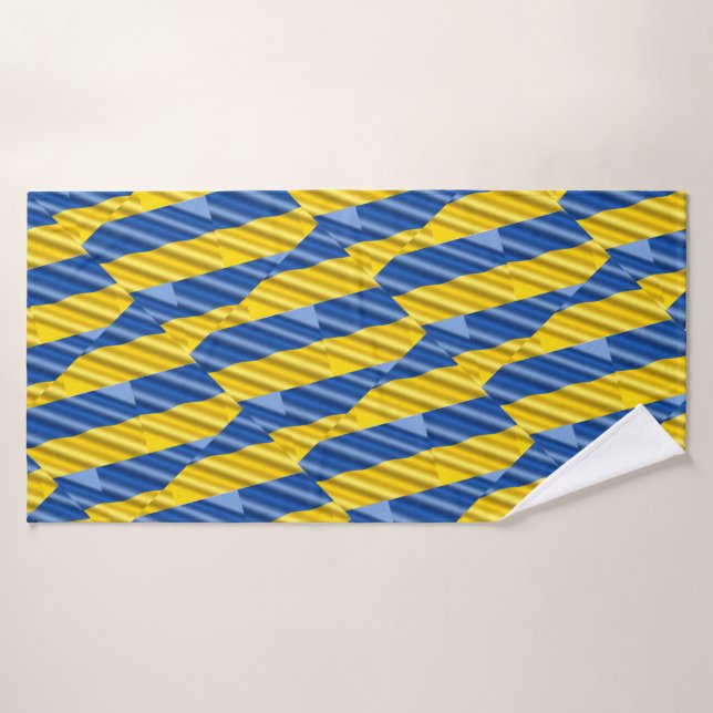 Ucrania azul y amarilla inspiró la guerra de paz c (Toalla de baño)