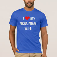 Ucrania: Camiseta de "Amo a mi esposa ucraniana"