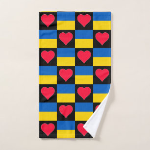 Ucrania: El corazón y el patrón de bandera se burl