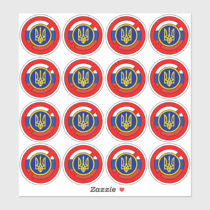 Ucrania: No Rusia Pegatina