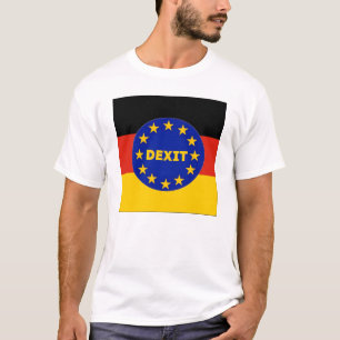 UE alemana Dexit de la bandera de la camiseta