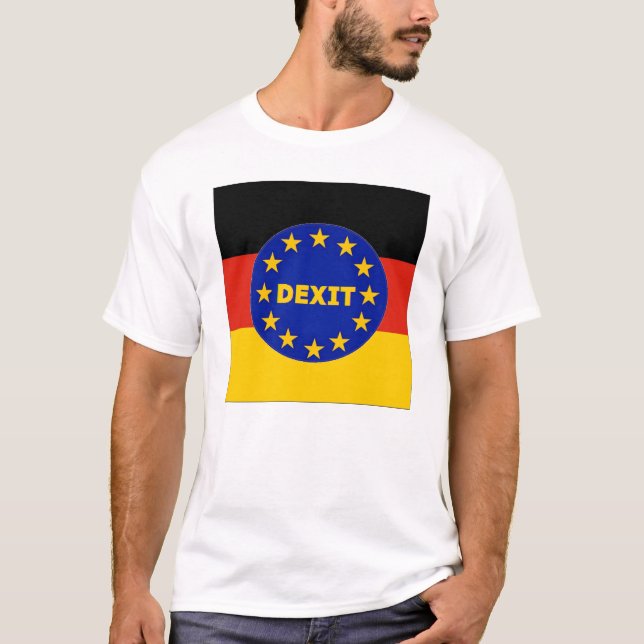 UE alemana Dexit de la bandera de la camiseta (Anverso)