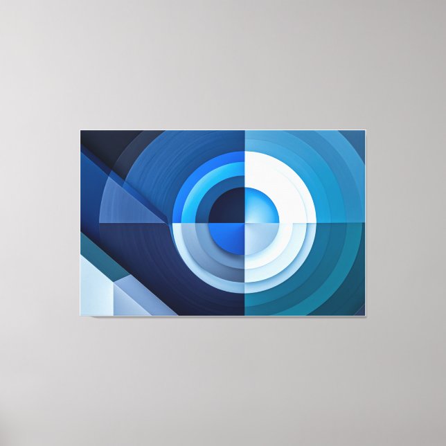 uego de Formas - Arte Abstracto en Azul  (Anverso)