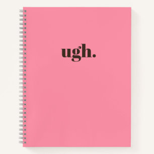 Uf. Diario Minimalista Rosa Chic Cuaderno