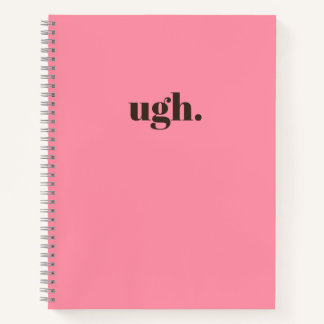 Uf. Diario Minimalista Rosa Chic Cuaderno