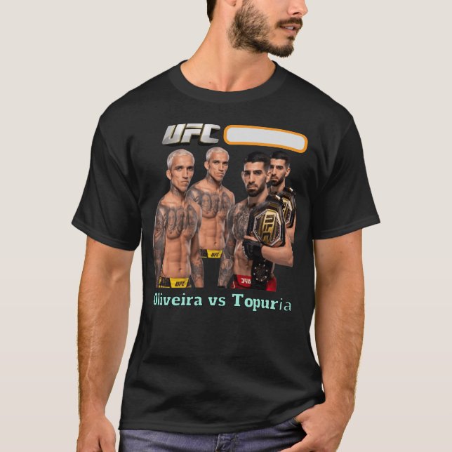 UFC, Oliveria vs Topuria, Camiseta para Guerreros (Anverso)
