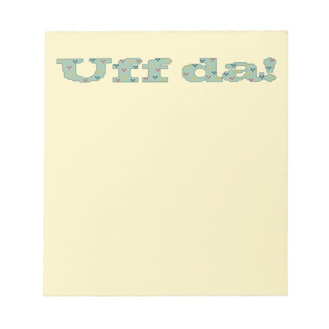 ¡Uff da! Bloc de notas (Frente)