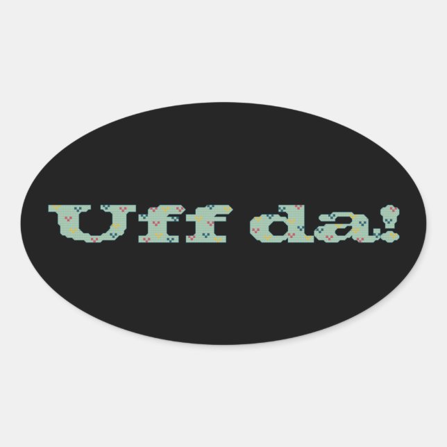 ¡Uff da! Pegatinas (Anverso)