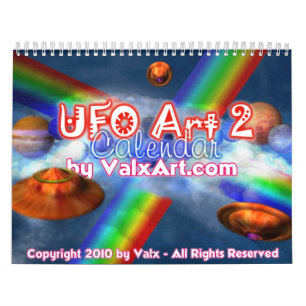 UFO - calendario extranjero de Valxart de los