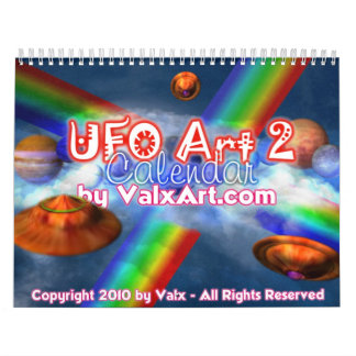 UFO - calendario extranjero de Valxart de los
