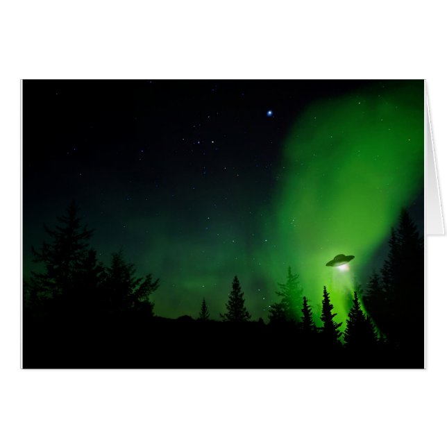 UFO del extranjero en cielo de Alaska (Anverso (Horizontal))