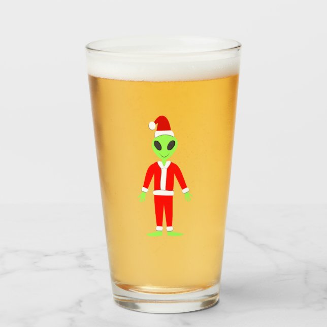 UFO Ho Ho Padre Navidad alienígena (Anverso (lleno))