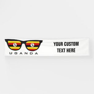 Uganda Sombra texto personalizado y pancarta de co
