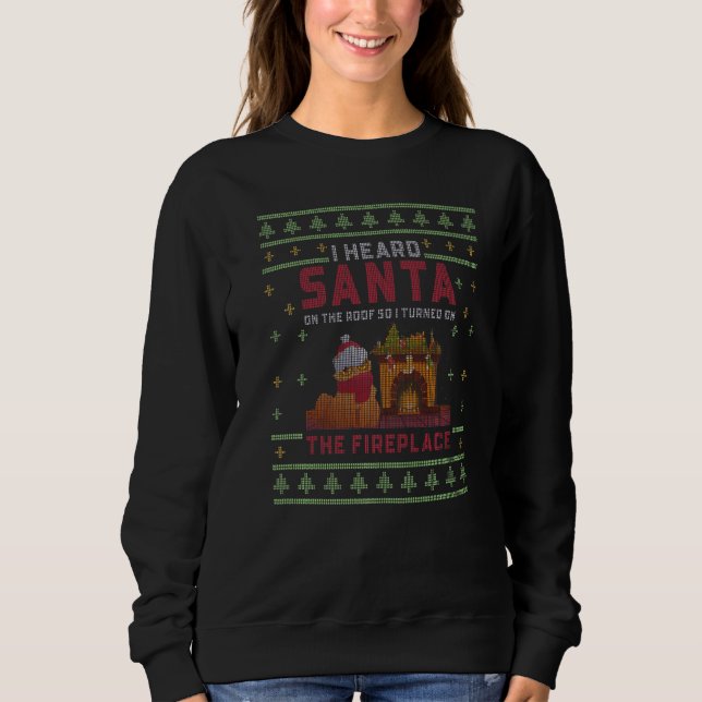 Ugly Christmas Sweater Annoyed Cats Hates Santa  1 (Anverso)
