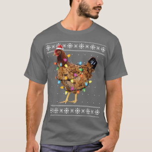 Ugly Christmas Sweater Funny Chicken Christmas 