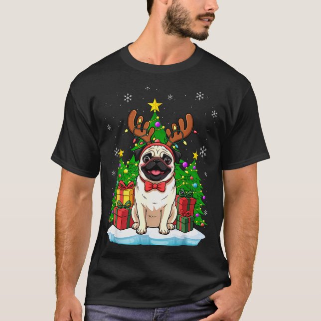 Ugly Pug Christmas Sweater Pajama For Women Men Fa (Anverso)