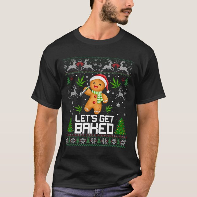 Ugly Sweater Weed Christmas Xmas  (Anverso)