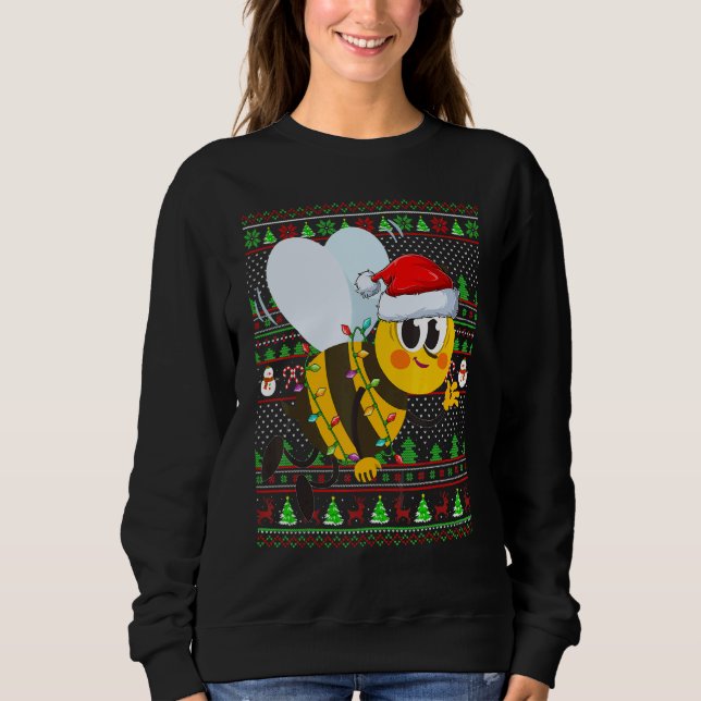 Ugly Xmas Sweater Style Lighting Bee Christmas (Anverso)
