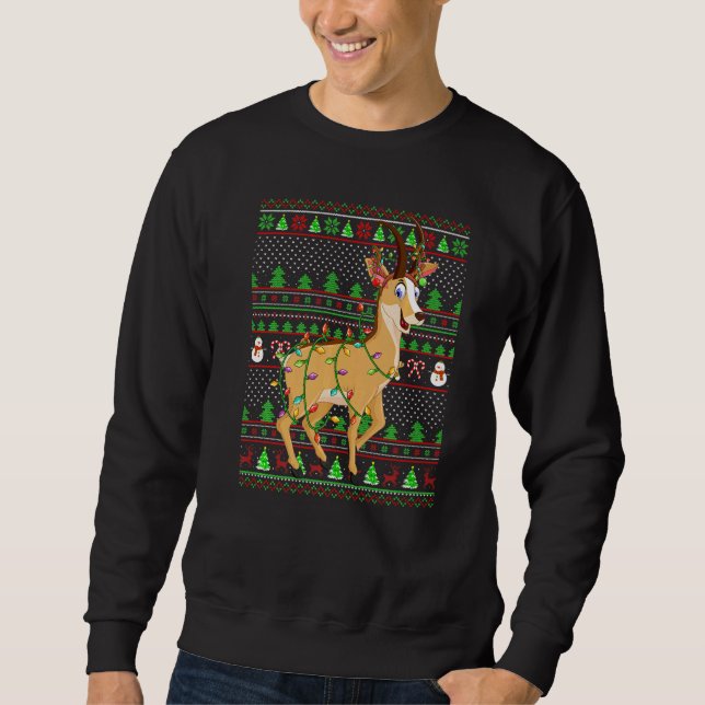 Ugly Xmas Sweater Style Lighting Chamois Christmas (Anverso)
