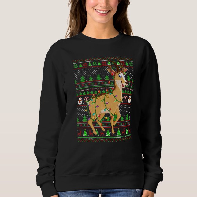 Ugly Xmas Sweater Style Lighting Chamois Christmas (Anverso)