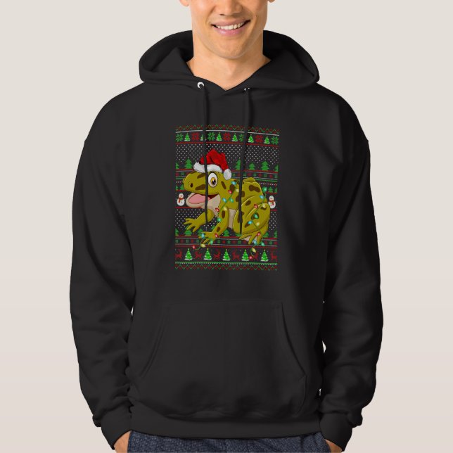 Ugly Xmas Sweater Style Lighting Frog Christmas (Anverso)