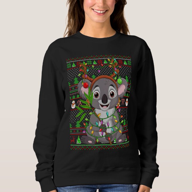 Ugly Xmas Sweater Style Lighting Koala Christmas (Anverso)
