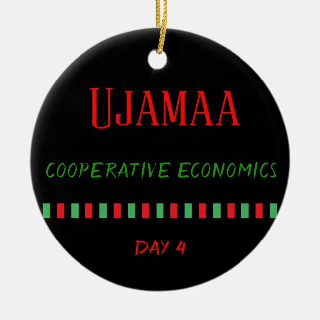 Ujamaa - Día 4 de Kwanzaa| Ornamento (Frente)