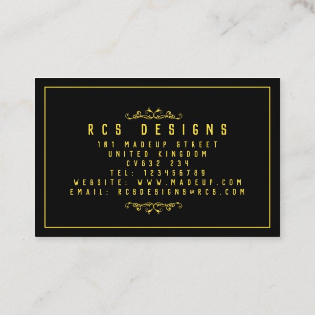 UK / Euro, tarjeta de visita de 8,5 cm x 5,5 cm (Reverso)