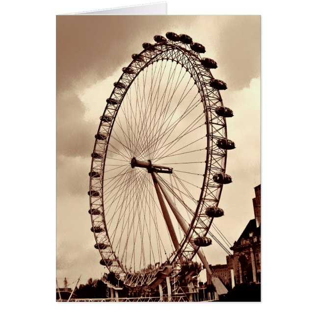 (UK) Vintage London Eye Card (Frente)